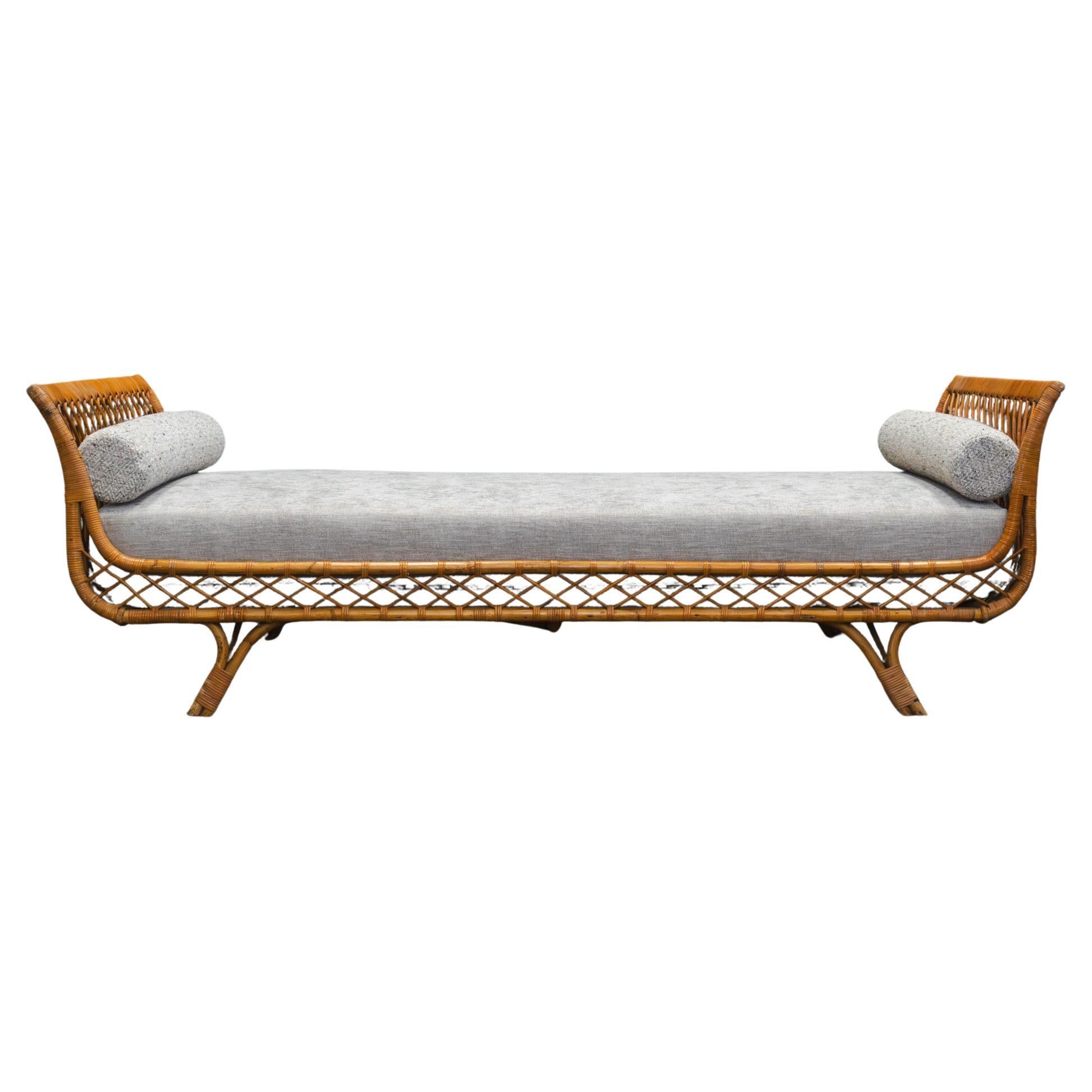 Vintage Rattan Daybed