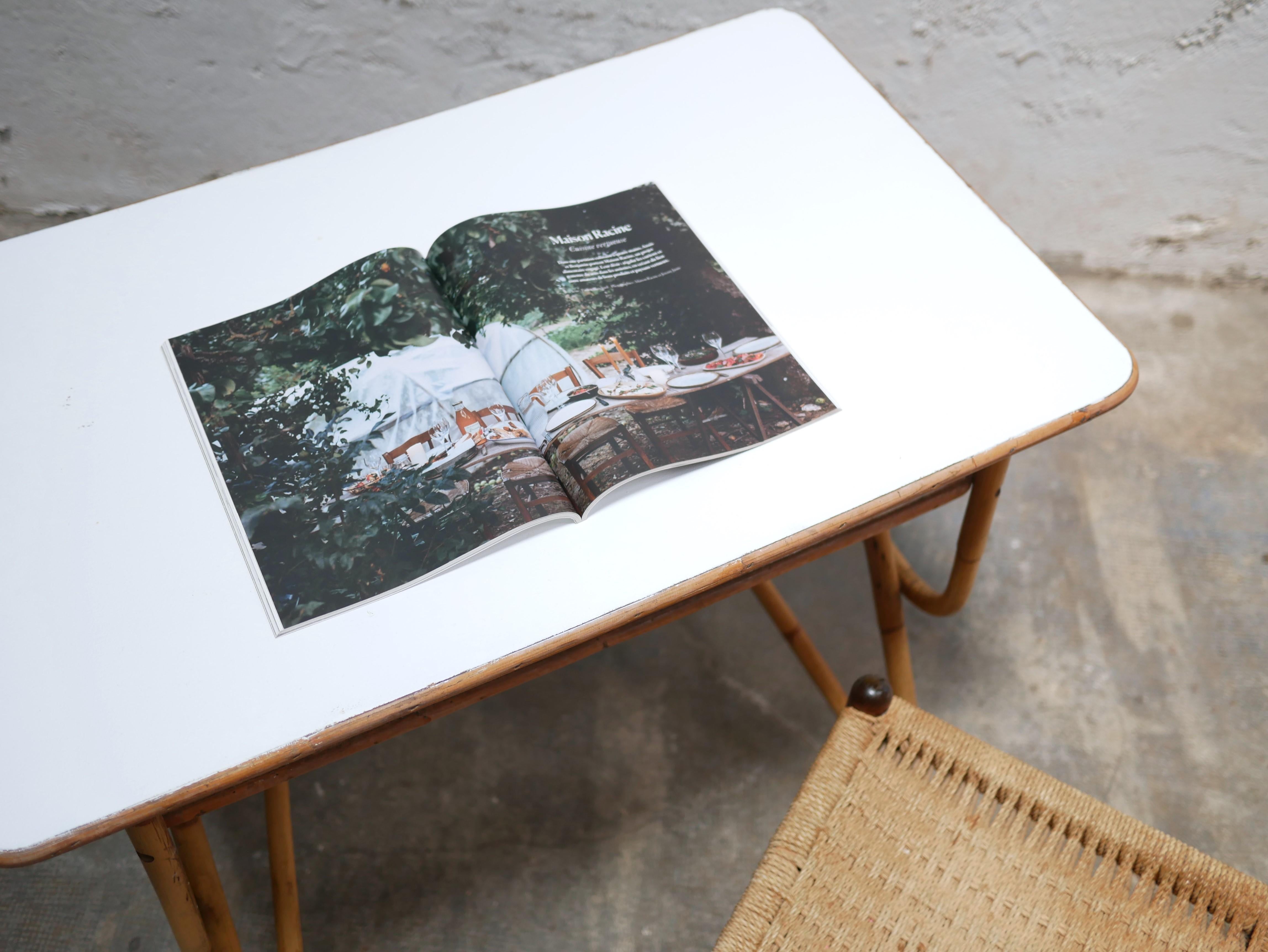 Scrivania in rattan vintage in vendita 4