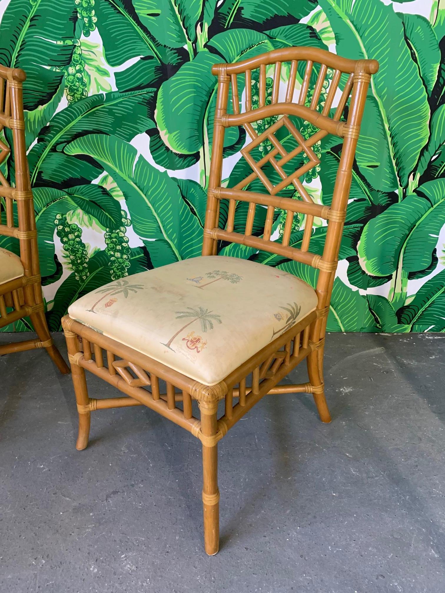 vintage rattan table and chairs