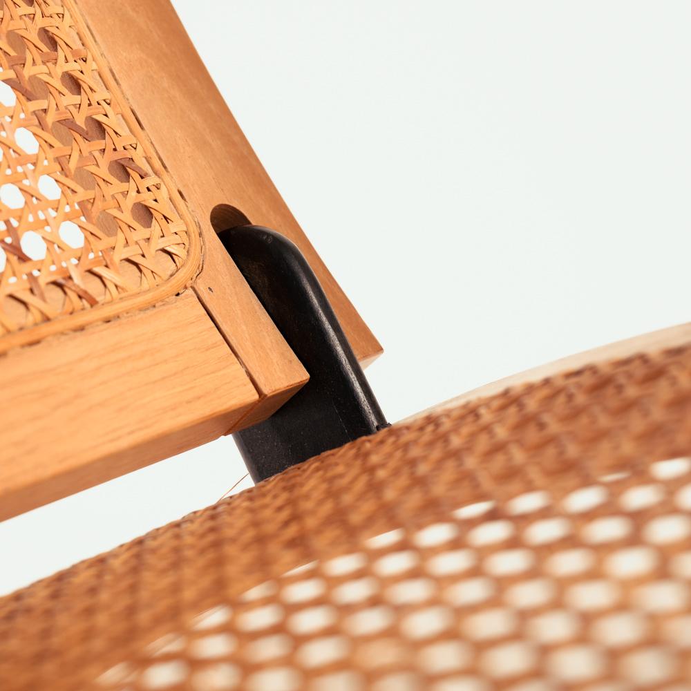 Sedia Foldes in rattan vintage di Gijs Bakker per Castelijn, 1976. Paesi Bassi in vendita 5