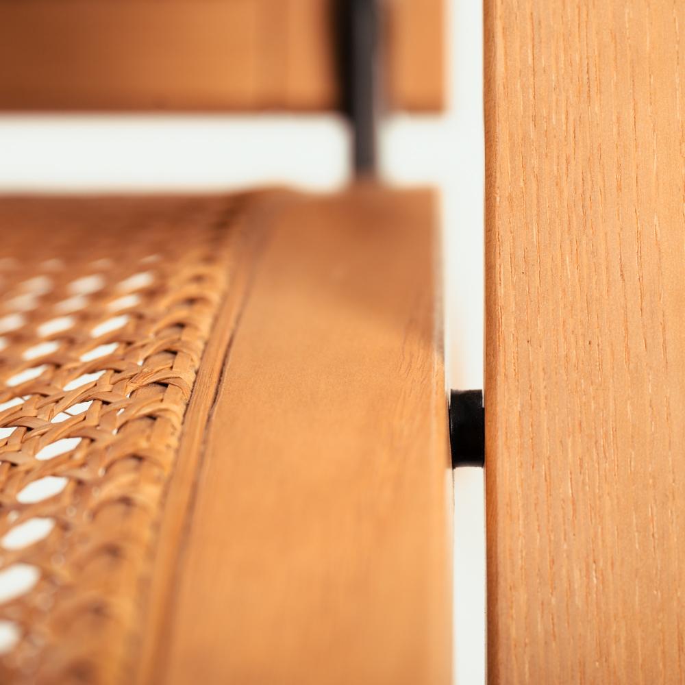 Sedia Foldes in rattan vintage di Gijs Bakker per Castelijn, 1976. Paesi Bassi in vendita 8