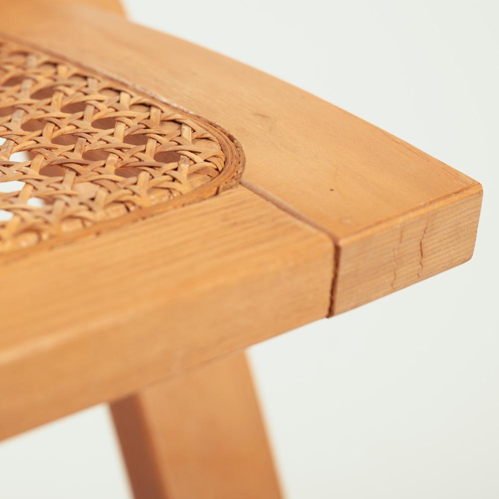 Sedia Foldes in rattan vintage di Gijs Bakker per Castelijn, 1976. Paesi Bassi in vendita 9