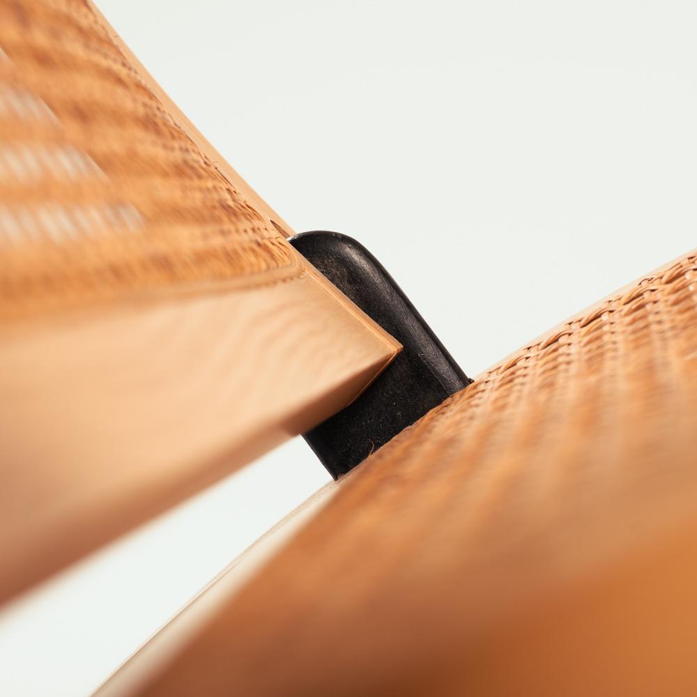 Sedia Foldes in rattan vintage di Gijs Bakker per Castelijn, 1976. Paesi Bassi in vendita 10