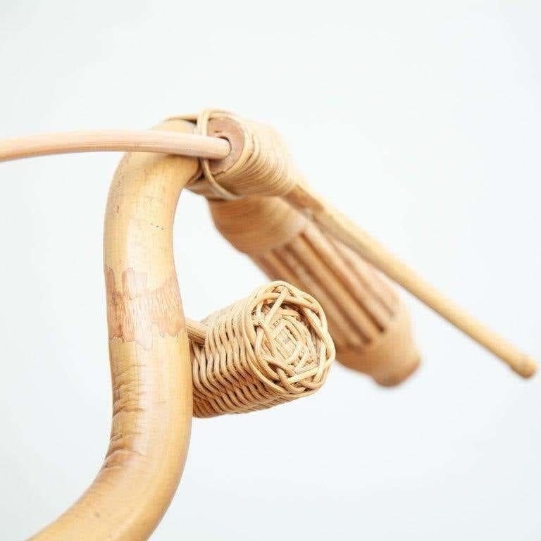 Moto Harley in rattan vintage, dimensioni reali, Spagna, circa 1970 in vendita 5