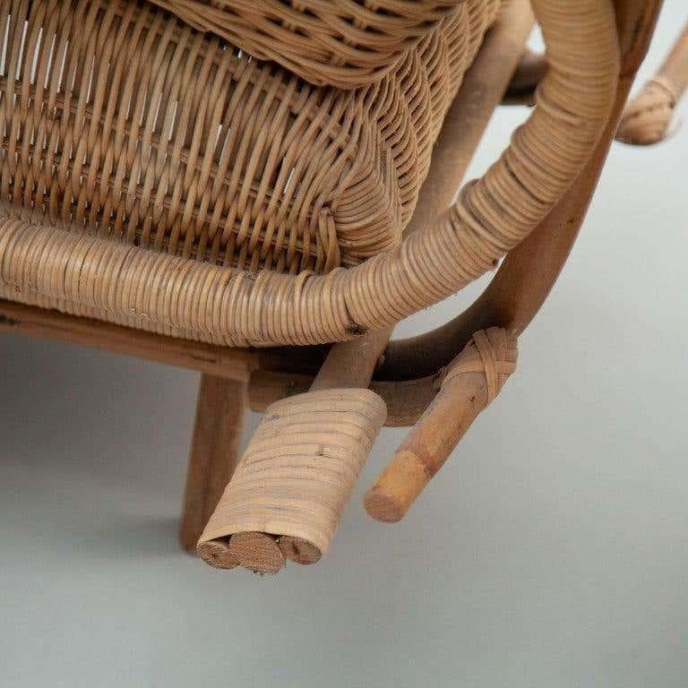 Moto Harley in rattan vintage, dimensioni reali, Spagna, circa 1970 in vendita 7