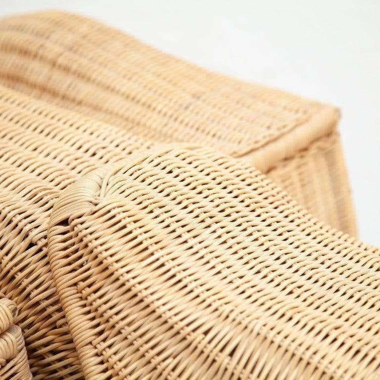 Moto Harley in rattan vintage, dimensioni reali, Spagna, circa 1970 in vendita 10