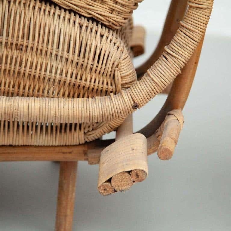 Moto Harley in rattan vintage, dimensioni reali, Spagna, circa 1970 in vendita 11