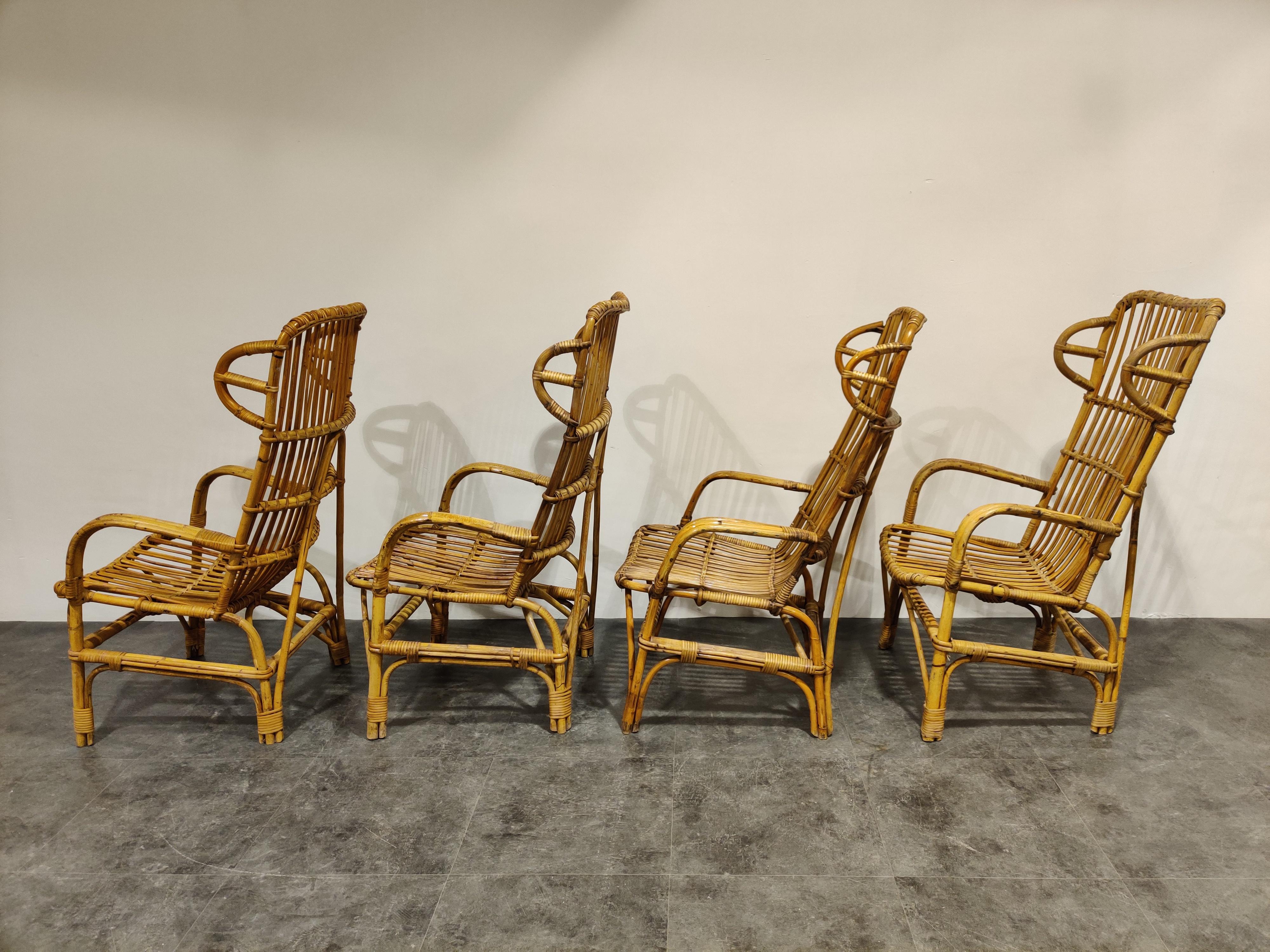 vintage rattan chairs for sale