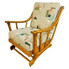 Vintage Rattan Lounge Stuhl