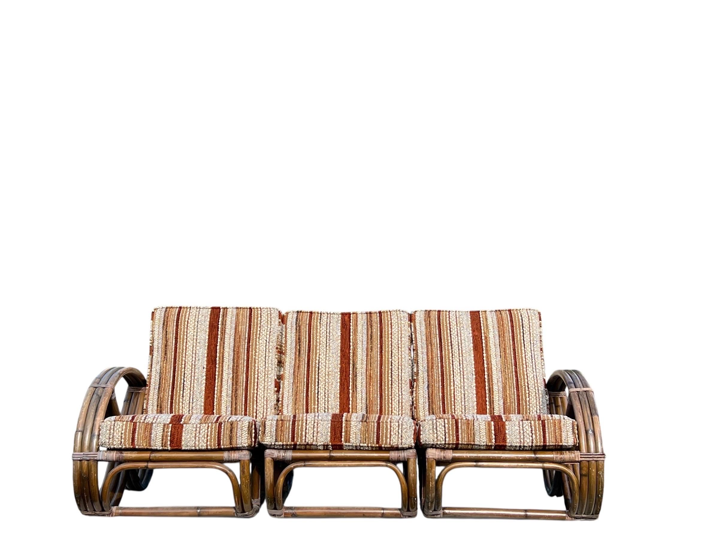 Zu verkaufen ist diese sehr schöne alle ursprünglichen Rattan 3 Sitz modularen Sofa.