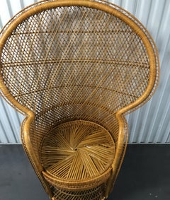 Vintage Rattan Peacock Chair
