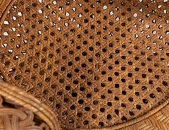 Vintage rattan peacock chair