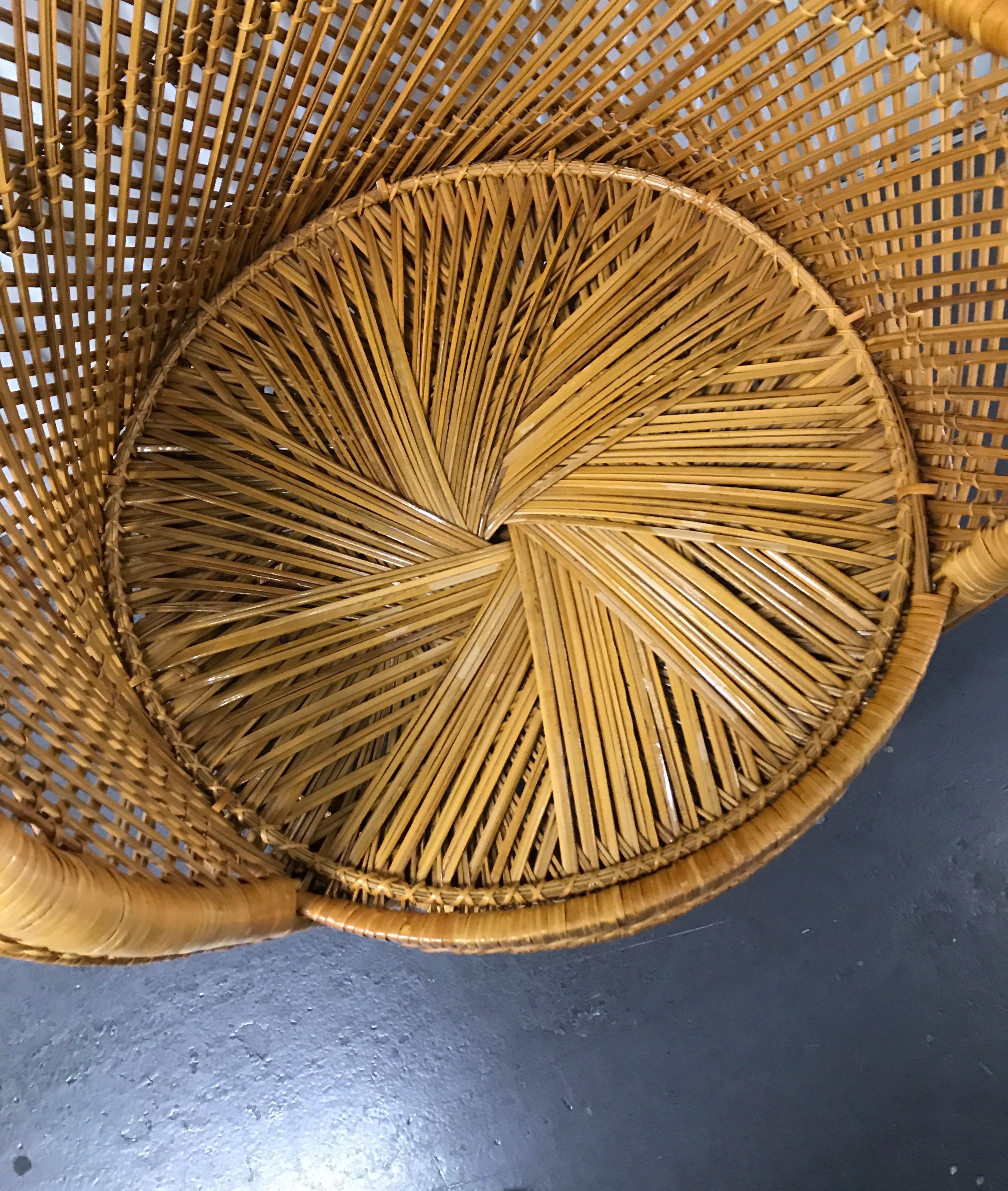 peacock wicker chairs for sale