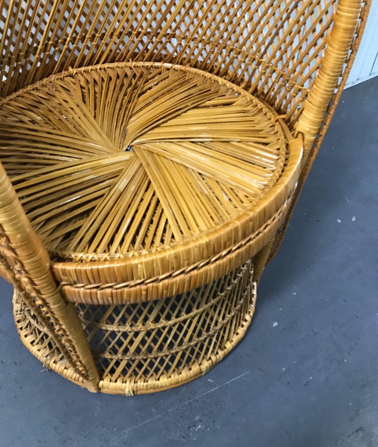 Vintage Rattan Peacock Chair at 1stDibs peacock chair for sale