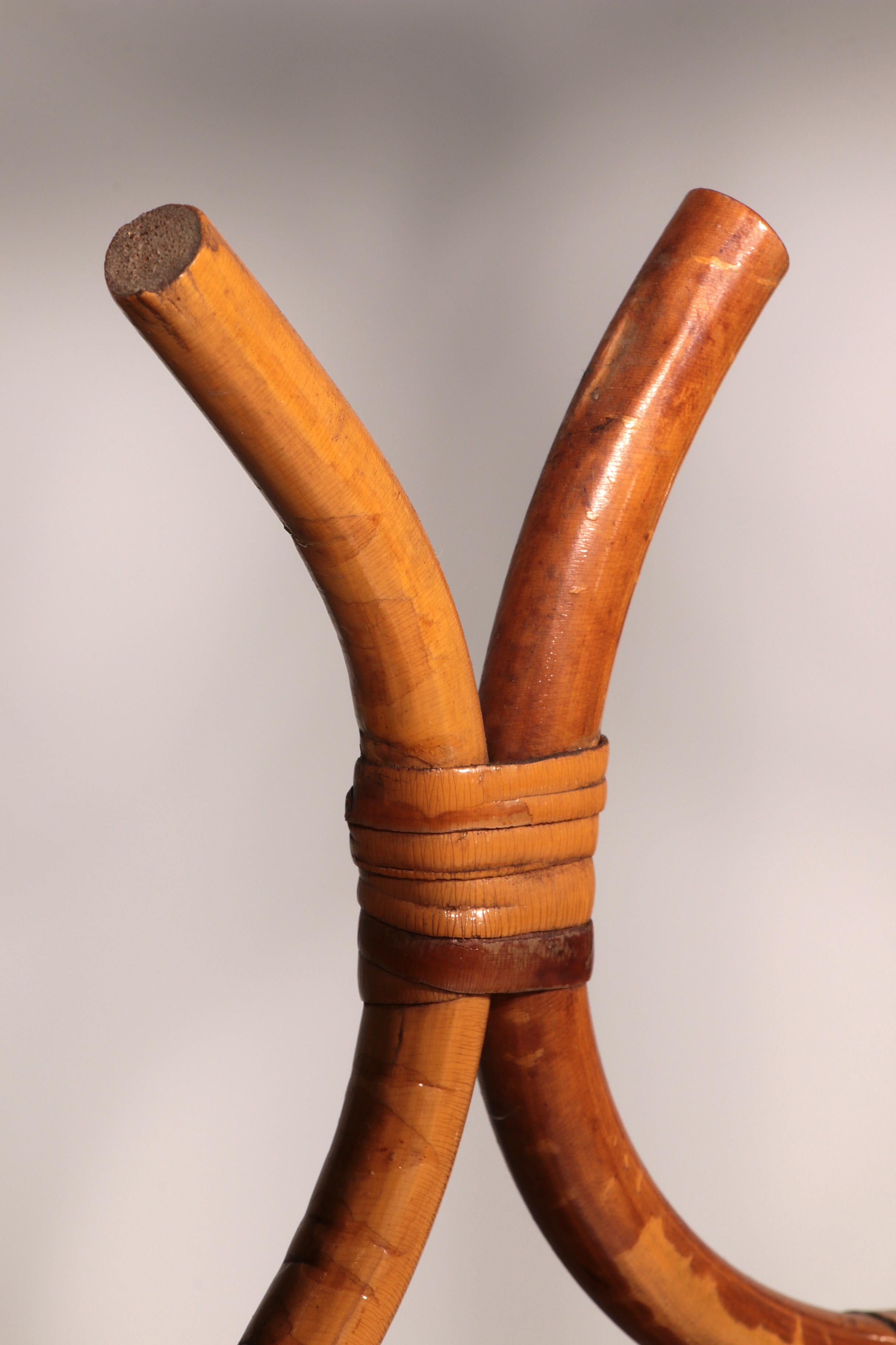 Vieux séparateur de pièce ou séparateur de pièce en rotin fabriqué en Italie, 1960 en vente 2