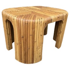 Tavolino in rattan vintage