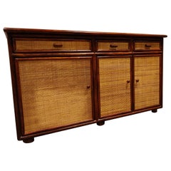 Vintage Rattan Sideboard, 1960s