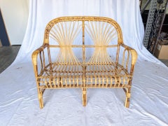 Vintage Rattan Sofa from France