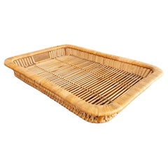 Vintage Rattan Tray by Artek, Finland, 1950s–60s