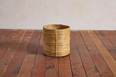 Vintage Rattan Waste Basket