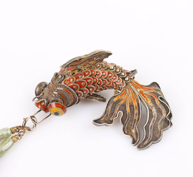 jade koi pendant