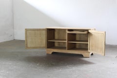 Vintage Raw Oak Brutalist Sideboard designed by Henning Kjærnulf, Denmark, 1960s