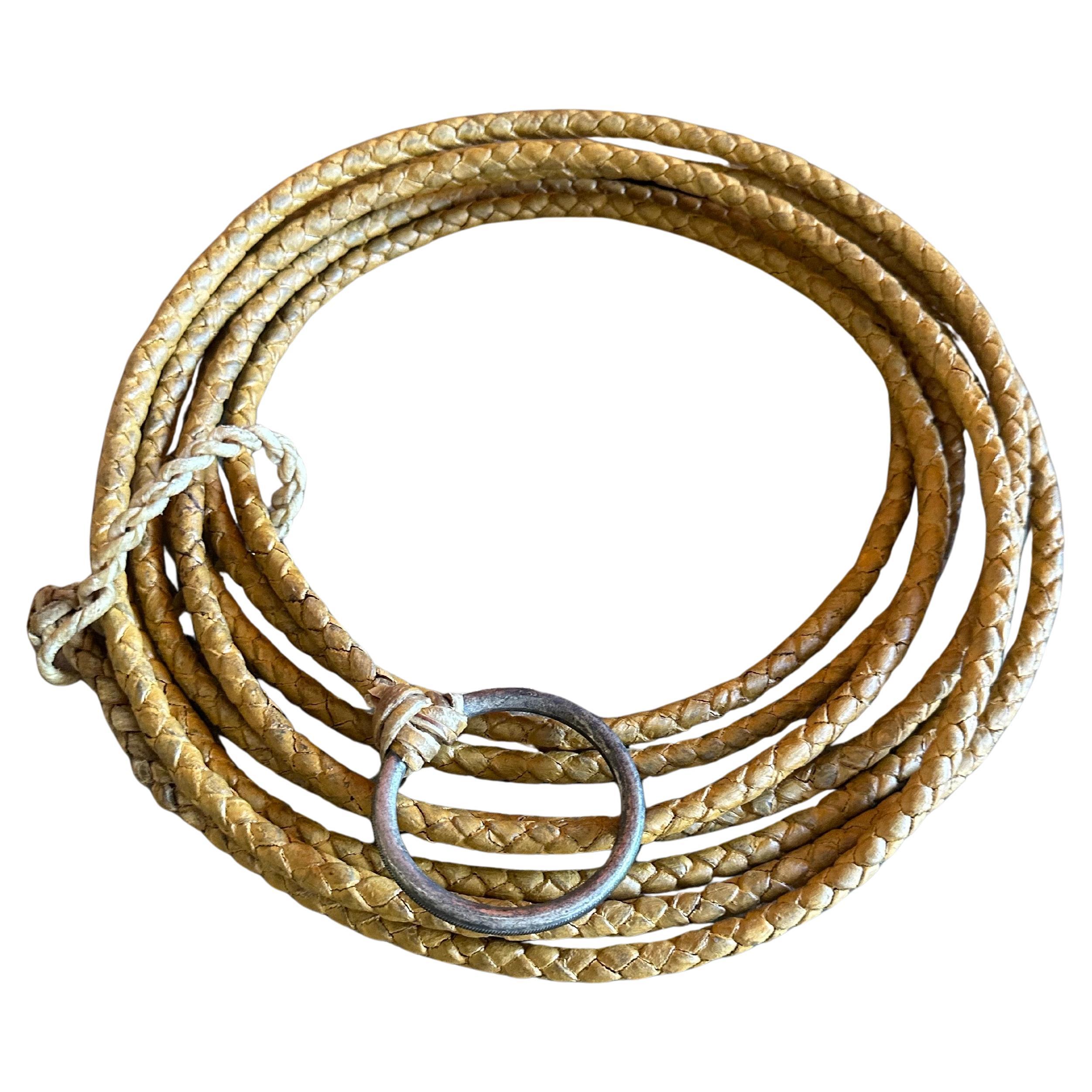 Vintage Rawhide Riata Lasso For Sale at 1stDibs