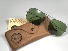 Vintage Ray Ban  Avalar Silver RB3 Lenses B&L Sunglasses, 1970s