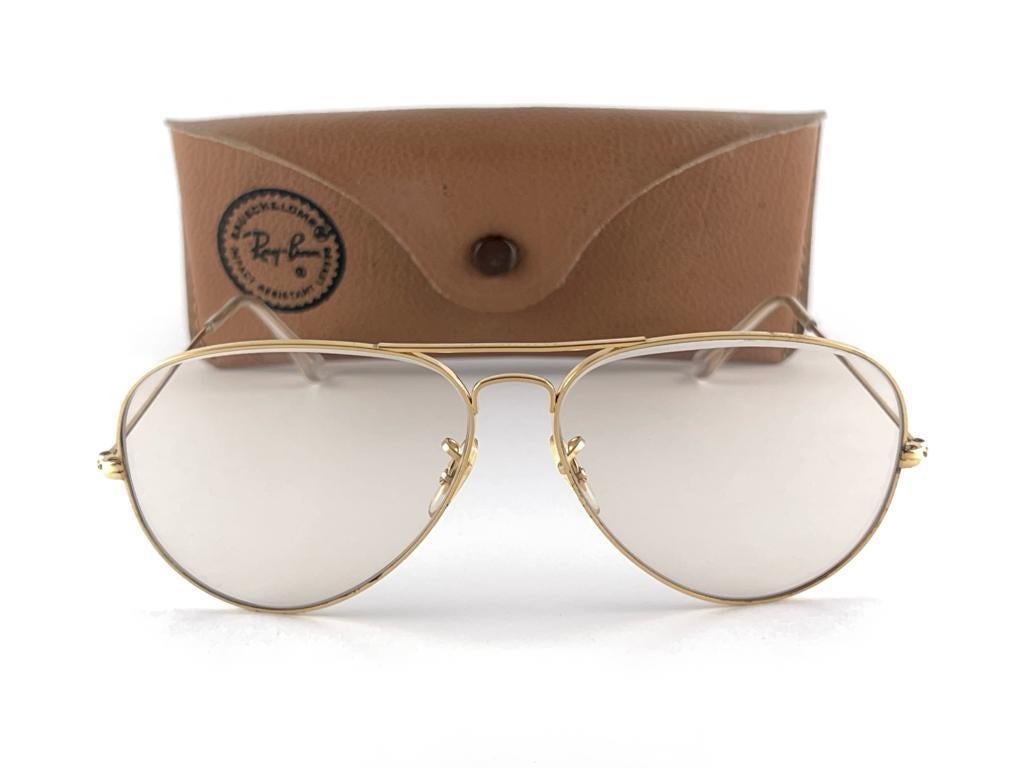Vintage Ray Ban Aviator 62Mm Changeable Lenses  B&L Sunglasses 5