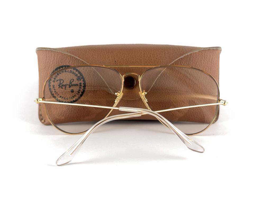 Vintage Ray Ban Aviator 62Mm Changeable Lenses  B&L Sunglasses 4