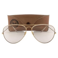 Ray Ban Aviator 62Mm Vintage, wechselbare Vintage-Lensessel  B&L Sonnenbrillen