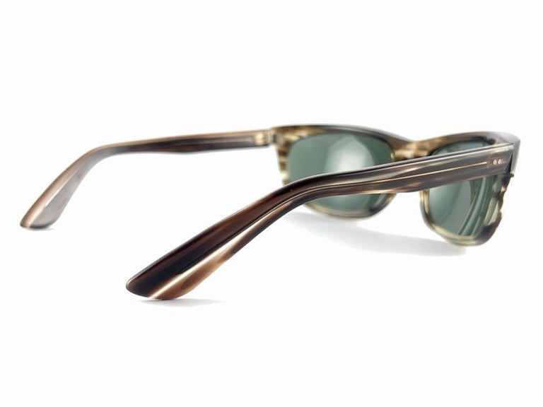 Vintage Ray Ban Balorama 1960'S Midcentury Grey Lenses Usa B&L