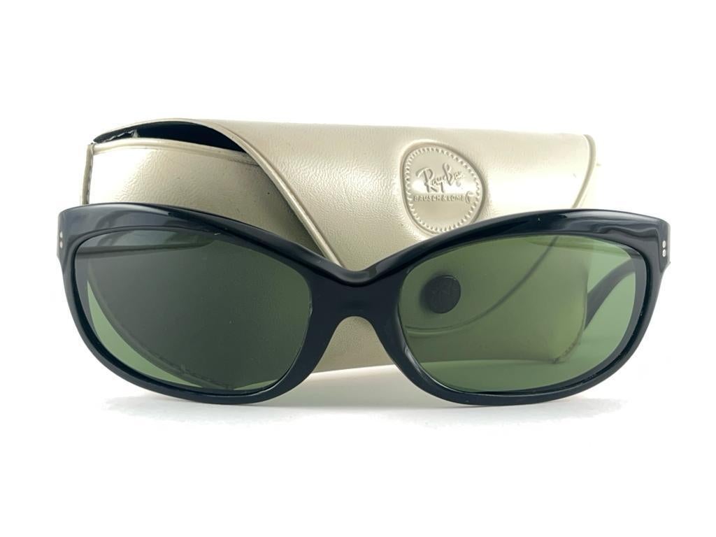 Vintage Ray Ban Balorette 1960er Jahre Midcentury Graue Vintage-Lenses Usa B&L-Sonnenbrille im Angebot 10