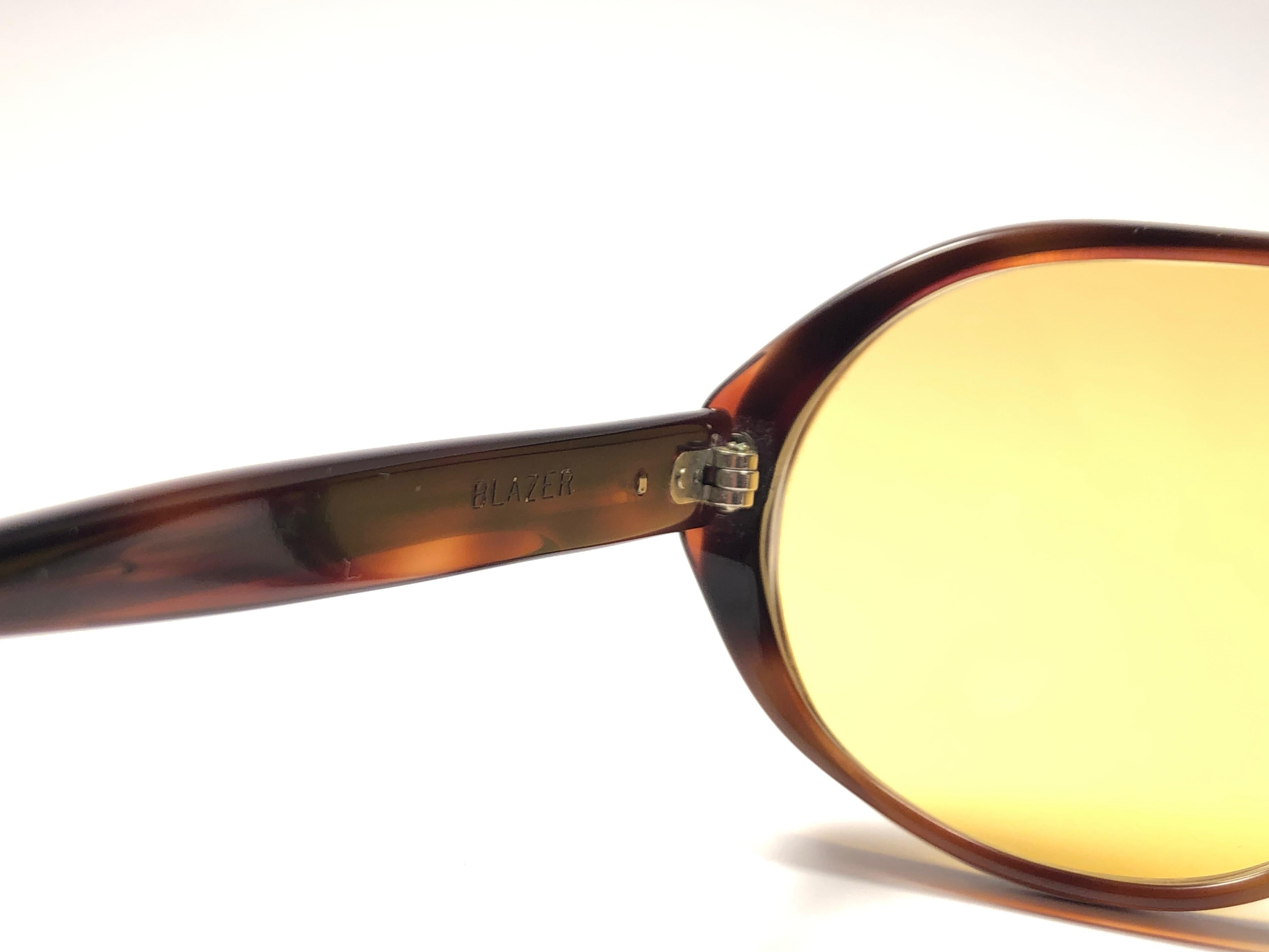 Black Vintage Ray Ban B&L Blazer Ambermatic Lenses Sunglasses USA