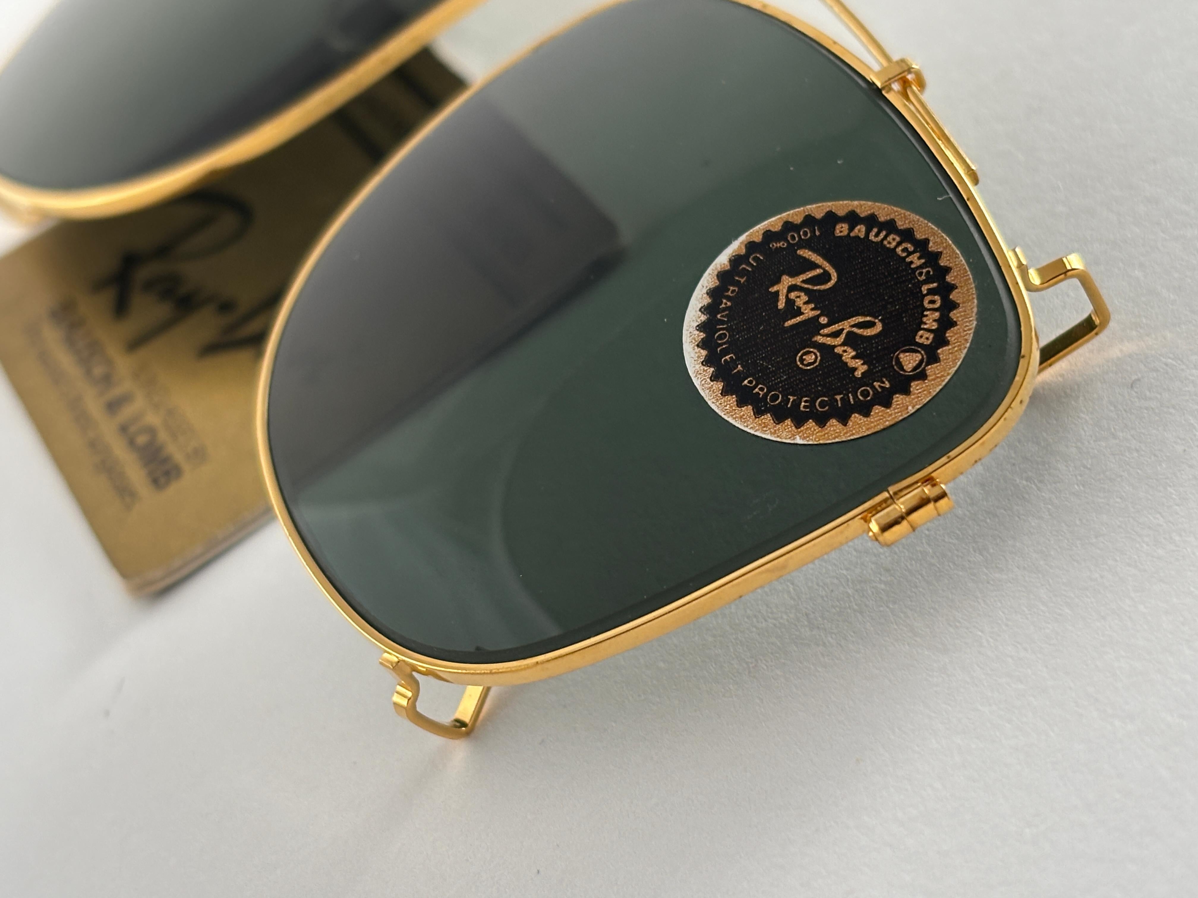 Gray Vintage Ray Ban B&L Clip On For Wayfarer Sunglasses Collectors Item USA For Sale