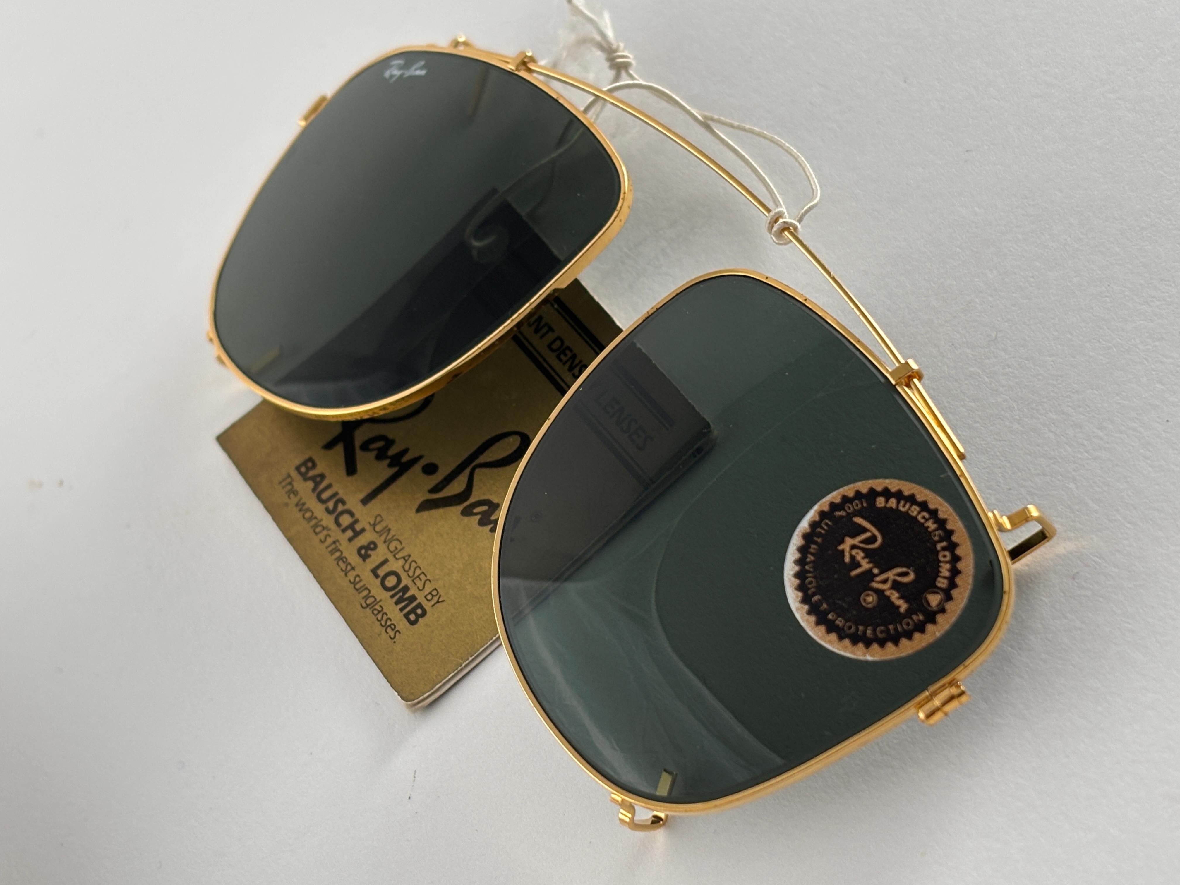 Vintage Ray Ban B&L Clip On For Wayfarer Sunglasses Collectors Item USA In Excellent Condition For Sale In Baleares, Baleares