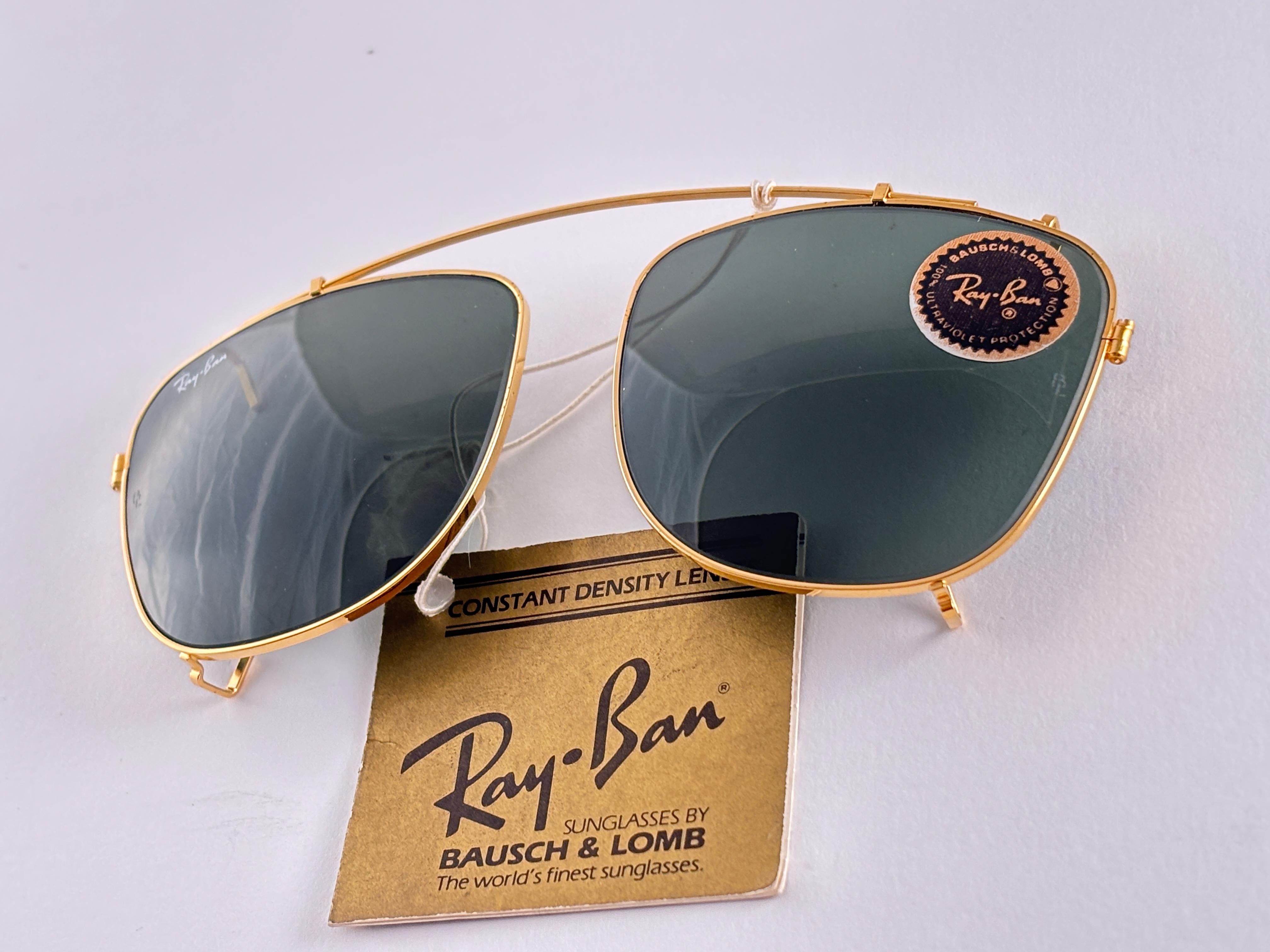 Vintage Ray Ban B&L Clip On For Wayfarer Sunglasses Collectors Item USA For Sale 1