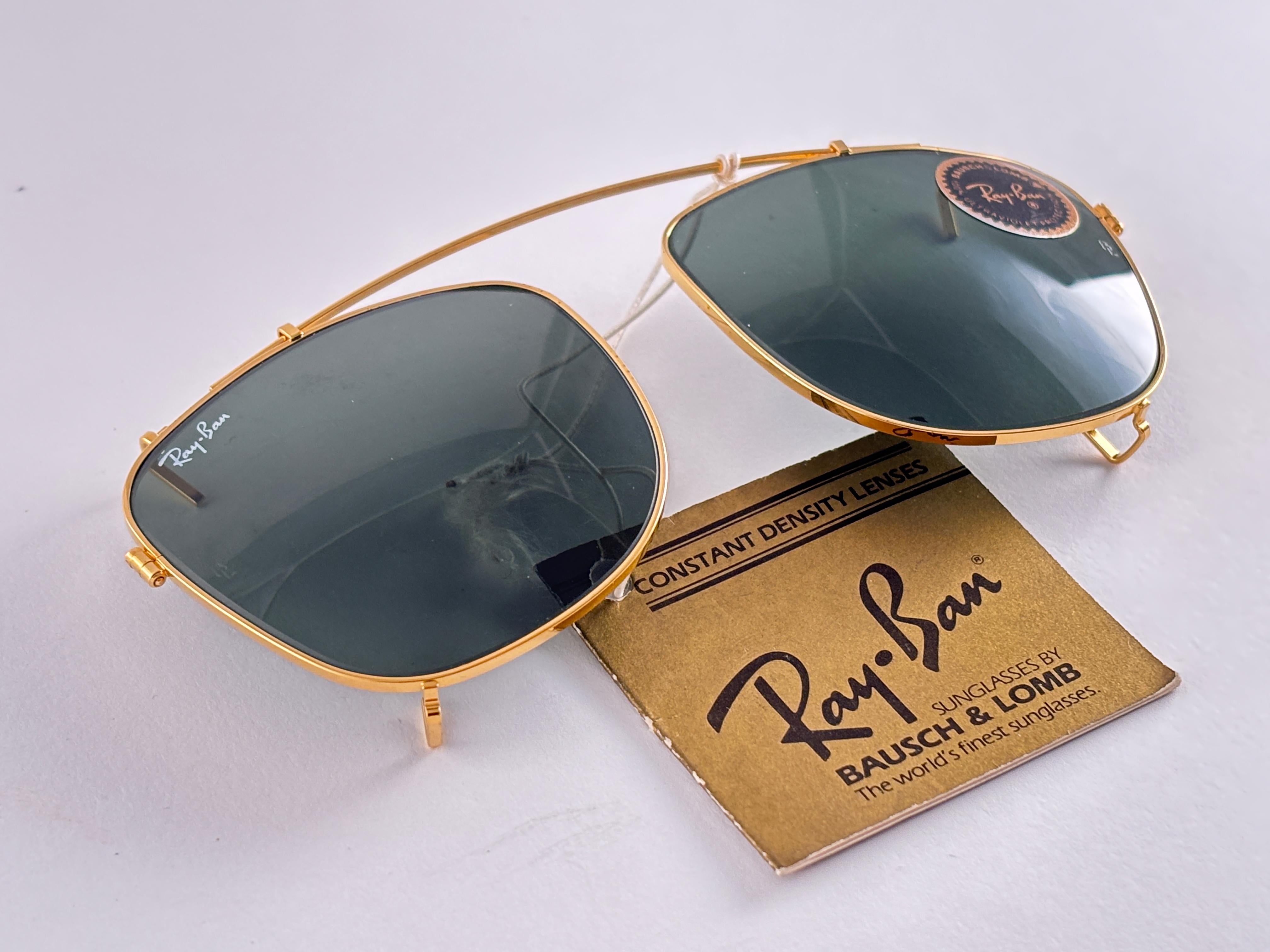 Vintage Ray Ban B&L Clip On For Wayfarer Sunglasses Collectors Item USA For Sale 2
