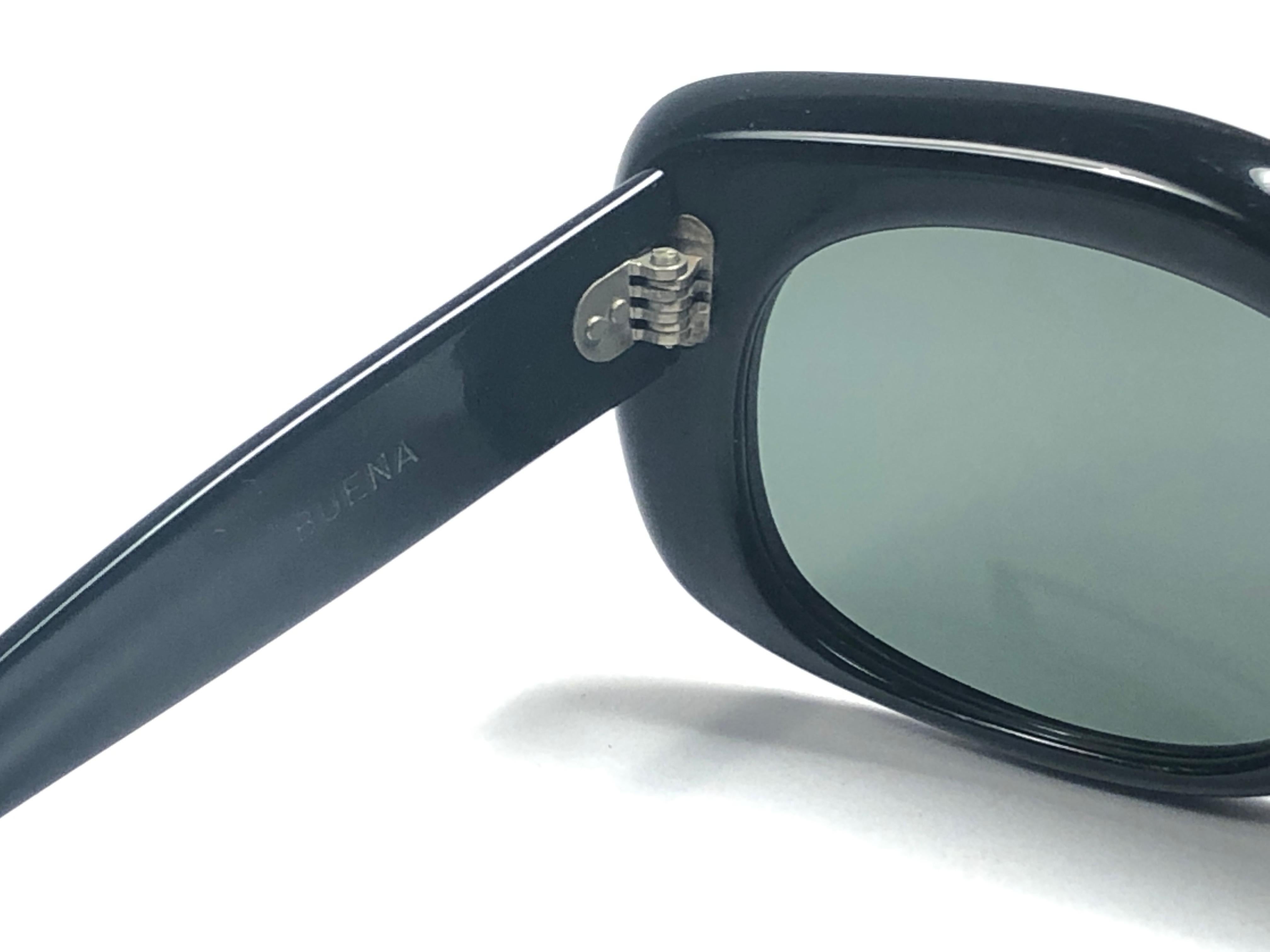 Vintage Ray Ban Buena 1960's Mid Century Black G15 Lenses B&L USA Sunglasses 2