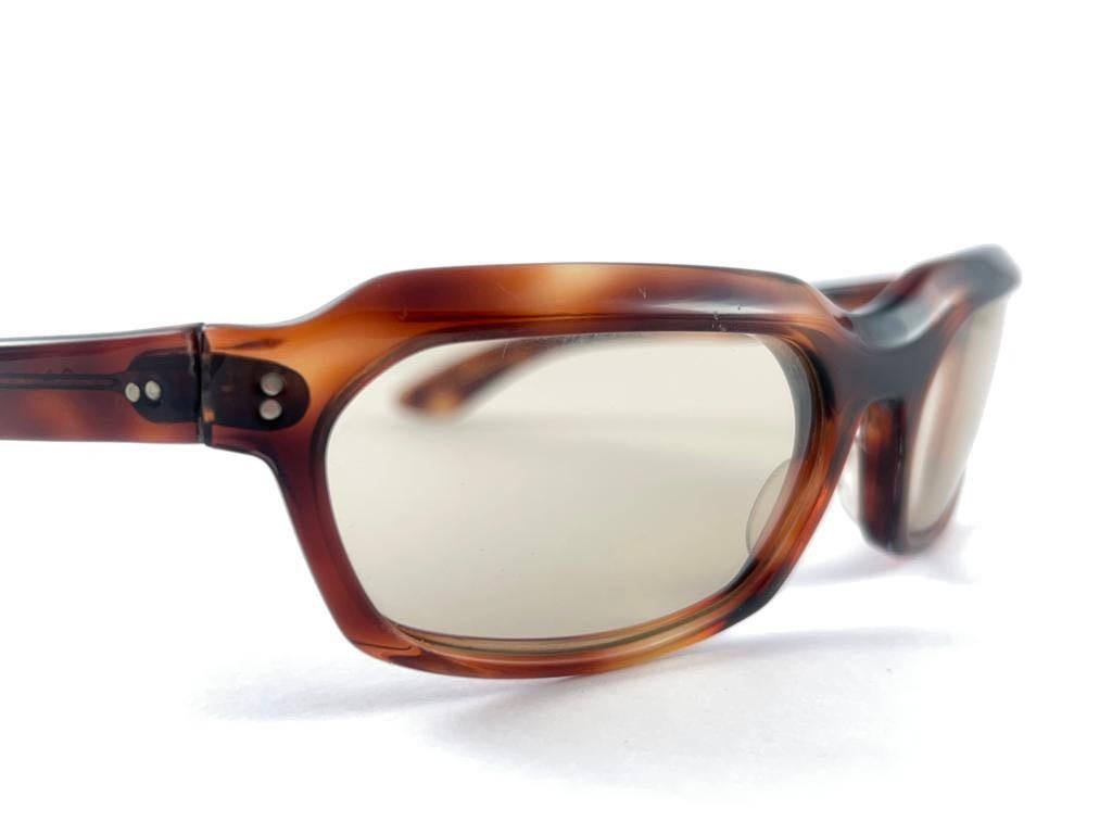 Vintage Ray Ban Chalet 1960's Mid Century Brown Lenses USA Sunglasses For Sale 7