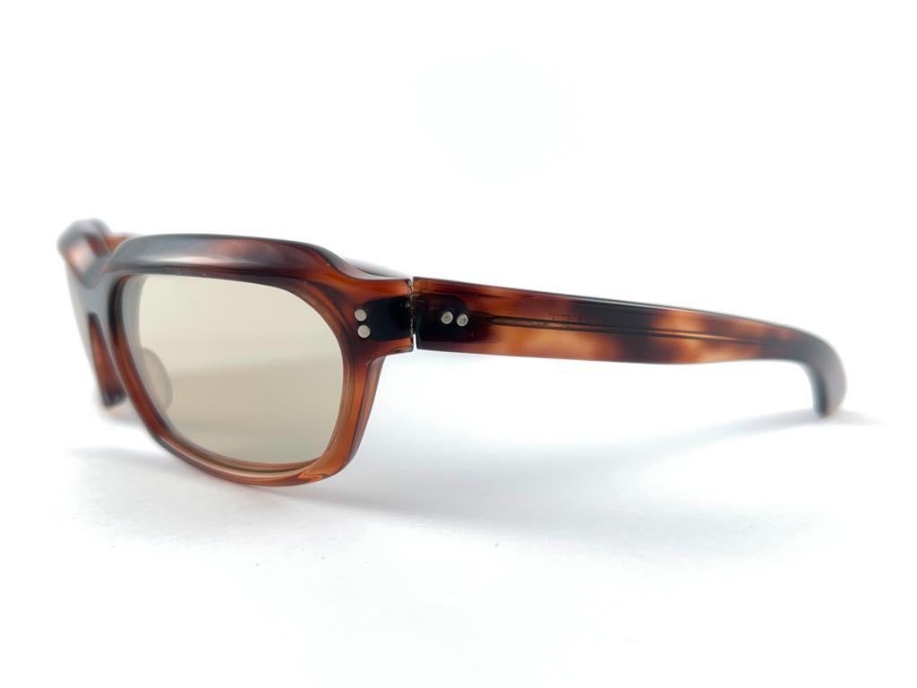 Vintage Ray Ban Chalet 1960's Mid Century Brown Lenses USA Sunglasses For Sale 8