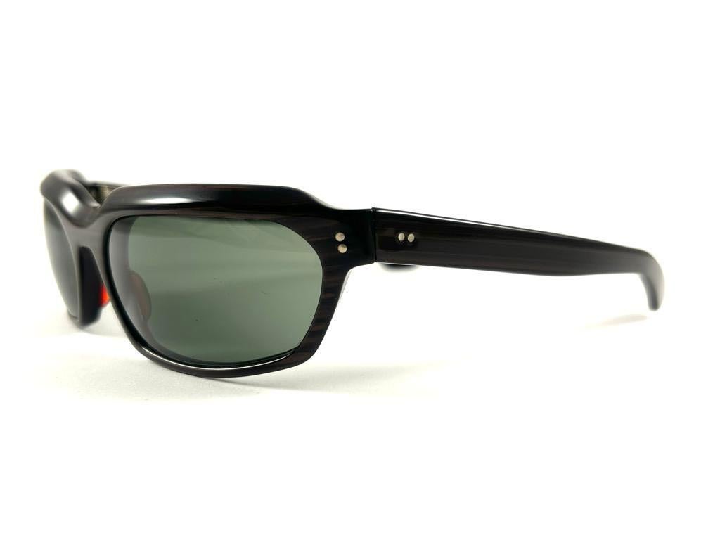 da uomo o donna Occhiali da sole vintage Ray Ban Chalet Brown 1960's Mid Century Lenti G15 USA in vendita