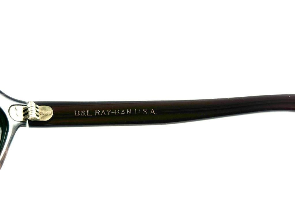 Vintage Ray Ban Chalet Brown 1960er Jahre Mitte Jahrhundert G15 Gläser USA Sonnenbrille im Angebot 4