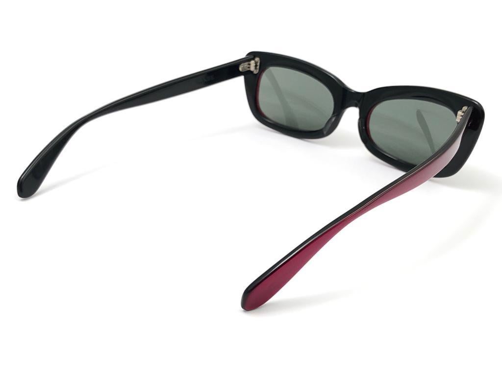  Vintage Ray Ban Chase Rot & Schwarz 1960er Jahre Mitte Jahrhundert G15 Gläser USA Sonnenbrille im Angebot 6