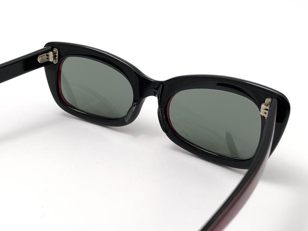  Vintage Ray Ban Chase Rot & Schwarz 1960er Jahre Mitte Jahrhundert G15 Gläser USA Sonnenbrille im Angebot 4