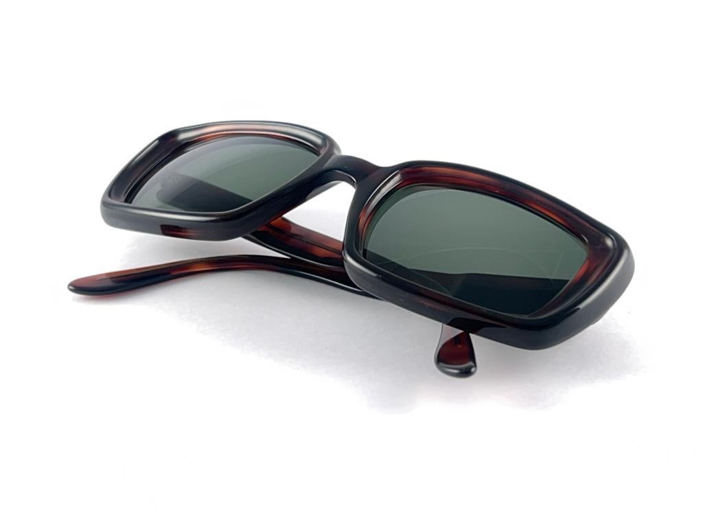 Vintage Ray Ban Cimarron 1960'S Midcentury Tortoise Usa B&L Sunglasses For Sale 1