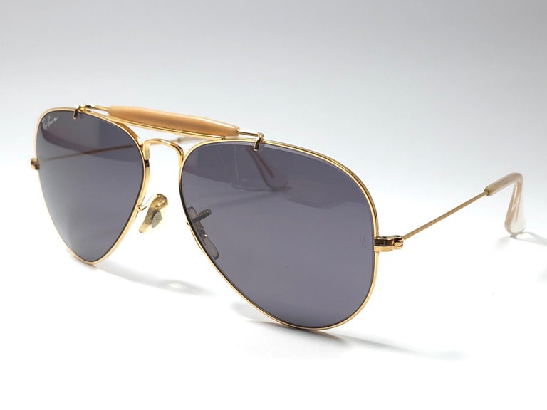 Vintage Ray Ban Outdoorsman 58Mm G20 Grey Chromax Lenses B&L Sunglasses For  Sale at 1stDibs