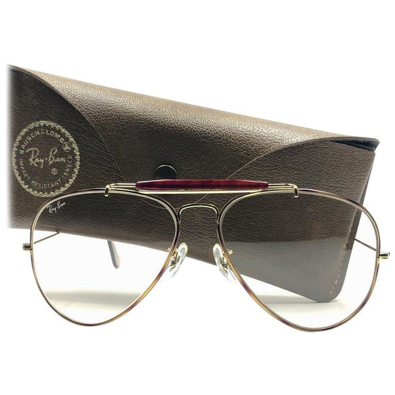Vintage Ray Ban Outdoorsman Tortuga 62Mm Changeable Lenses B&L Sunglasses  1980 For Sale at 1stDibs