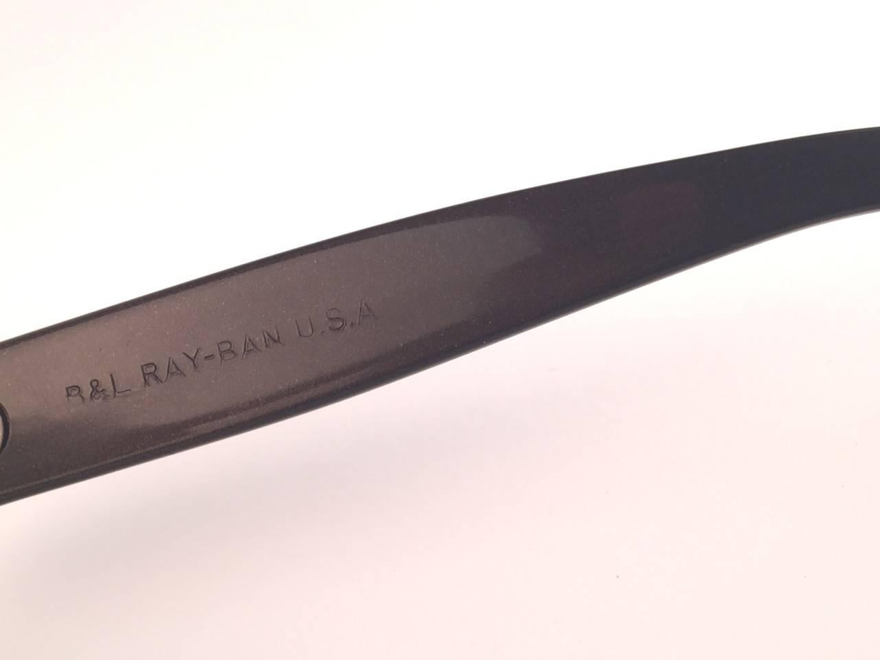 Women's or Men's Vintage Ray Ban Plainsman Grey  1960's Mid Century G15 Lens USA B&L Sunglasses