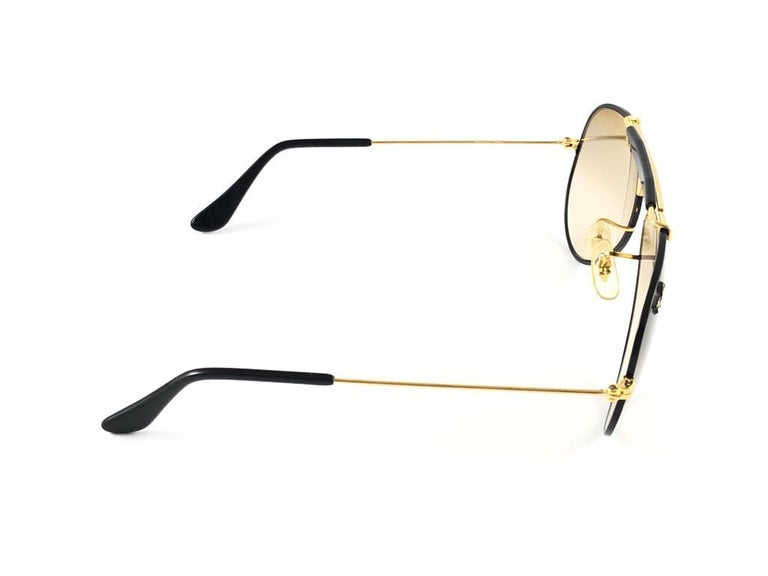 Vintage Ray Ban Precious Metals 24k Black and Gold B&L Outdoorsman